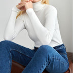 Emma | Women's Turtleneck Top | Ribbed Knit · PNY