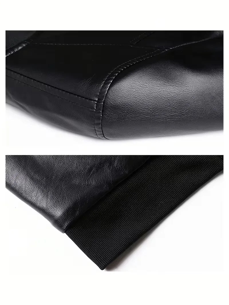 Ethan | Men's Bomber Jacket | Full-Zip Leather · PNY