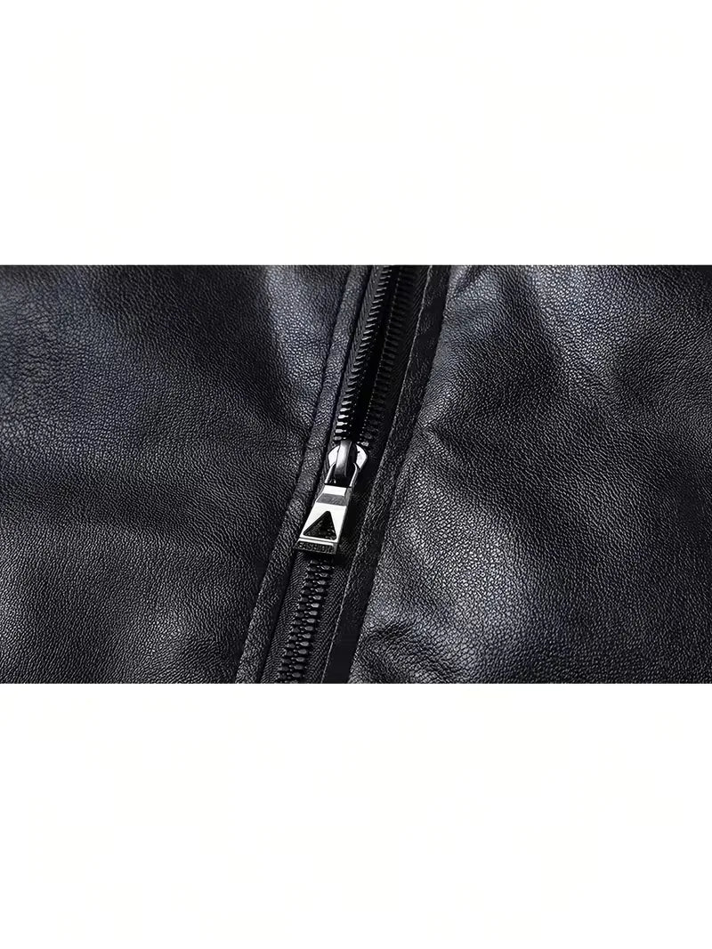 Ethan | Men's Bomber Jacket | Full-Zip Leather · PNY
