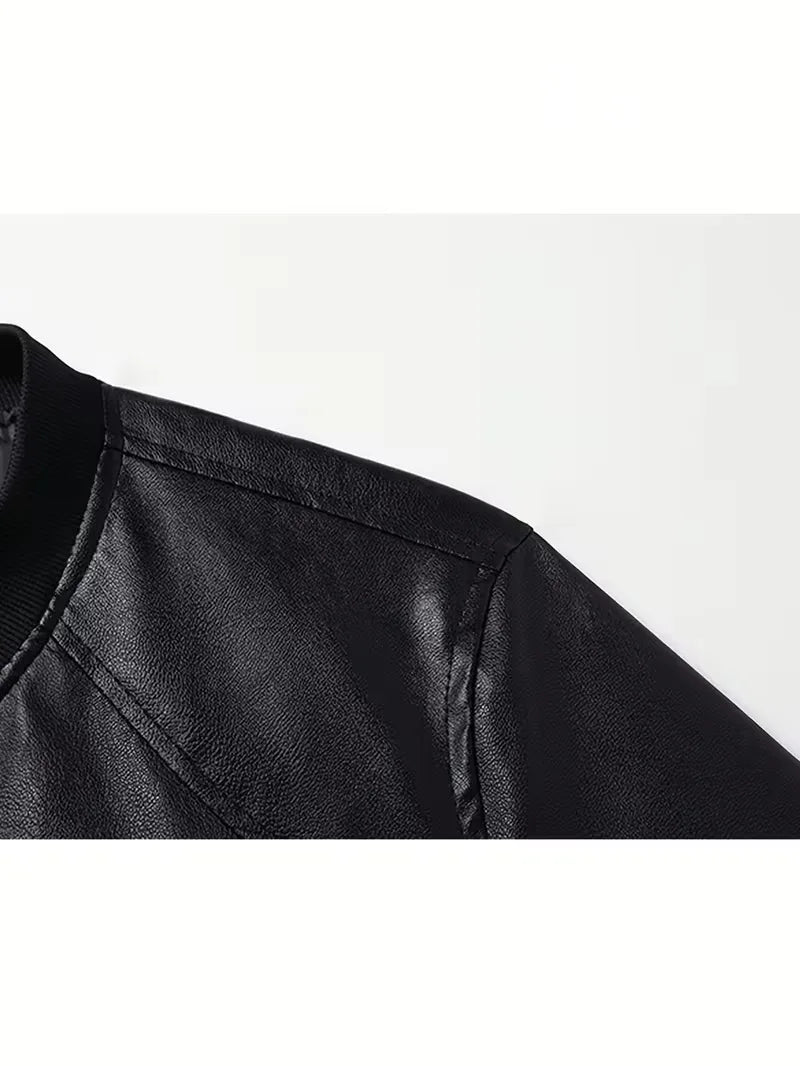 Ethan | Men's Bomber Jacket | Full-Zip Leather · PNY