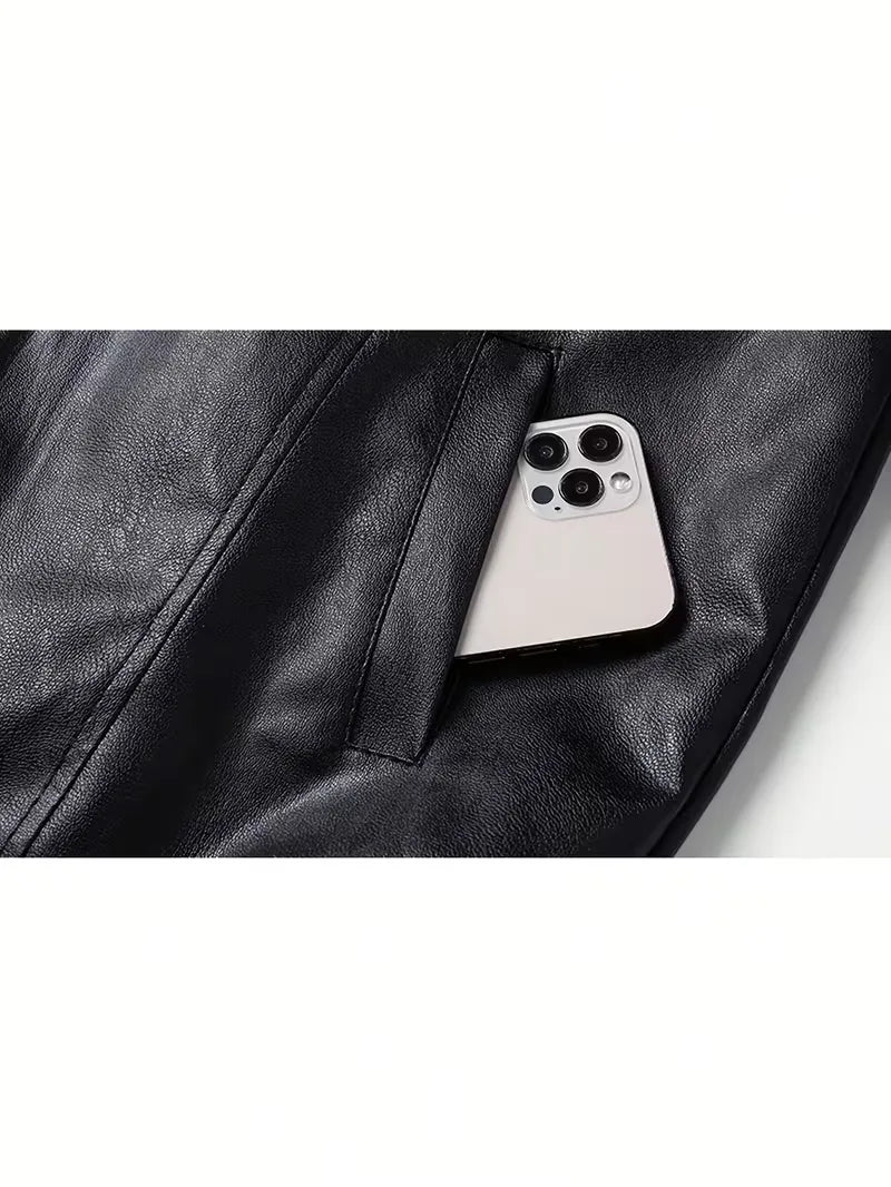 Ethan | Men's Bomber Jacket | Full-Zip Leather · PNY