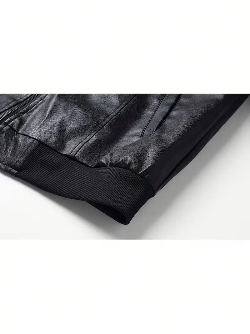 Ethan | Men's Bomber Jacket | Full-Zip Leather · PNY