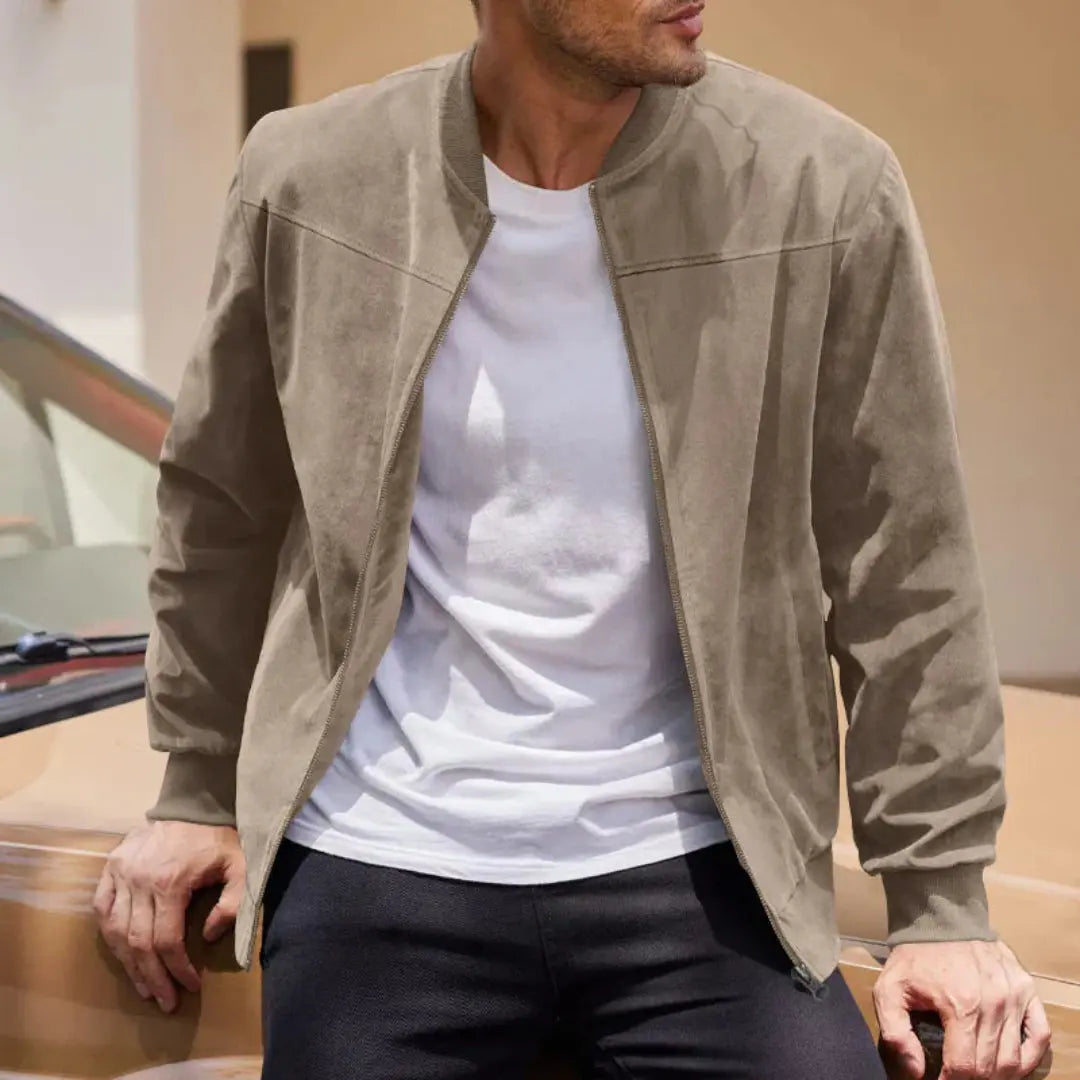 Ethan | Men's Bomber Jacket | Suede · PNY
