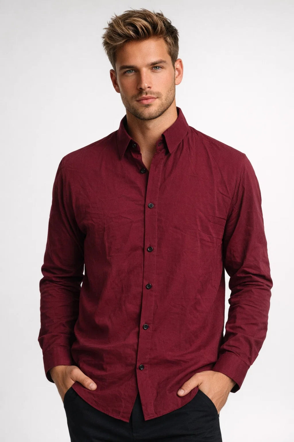 Ethan | Men's Button-Up Shirt | Chest Pocket · PNY