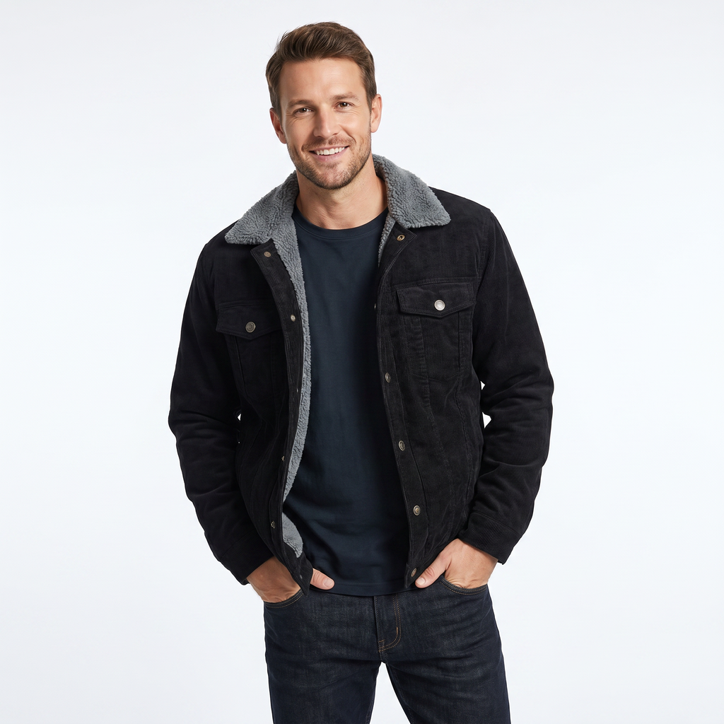 Ethan | Men's Corduroy Jacket | Sherpa-Lined · PNY