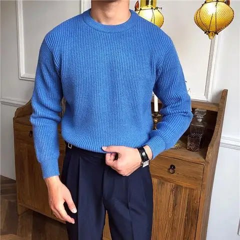 Ethan | Men's Crewneck Sweater | Ribbed Knit · PNY