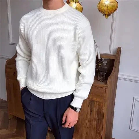 Ethan | Men's Crewneck Sweater | Ribbed Knit · PNY