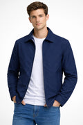 Ethan | Men's Full-Zip Jacket | Collared Harrington