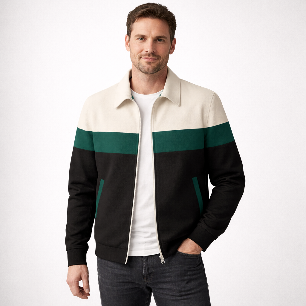 Ethan | Men's Full-Zip Jacket | Colorblock · PNY