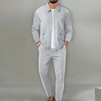 Ethan | Men's Full-Zip Tracksuit Set | Waffle-Knit · PNY