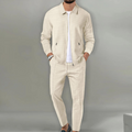 James | Men's Full-Zip Tracksuit Set | Waffle-Knit