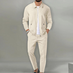Ethan | Men's Full-Zip Tracksuit Set | Waffle-Knit · PNY
