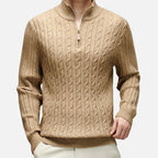 Ethan | Men's Half-Zip Sweater | Cable-Knit · PNY