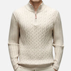 Ethan | Men's Half-Zip Sweater | Cable-Knit · PNY