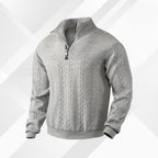 Ethan | Men's Half-Zip Sweater | Cable Knit · PNY