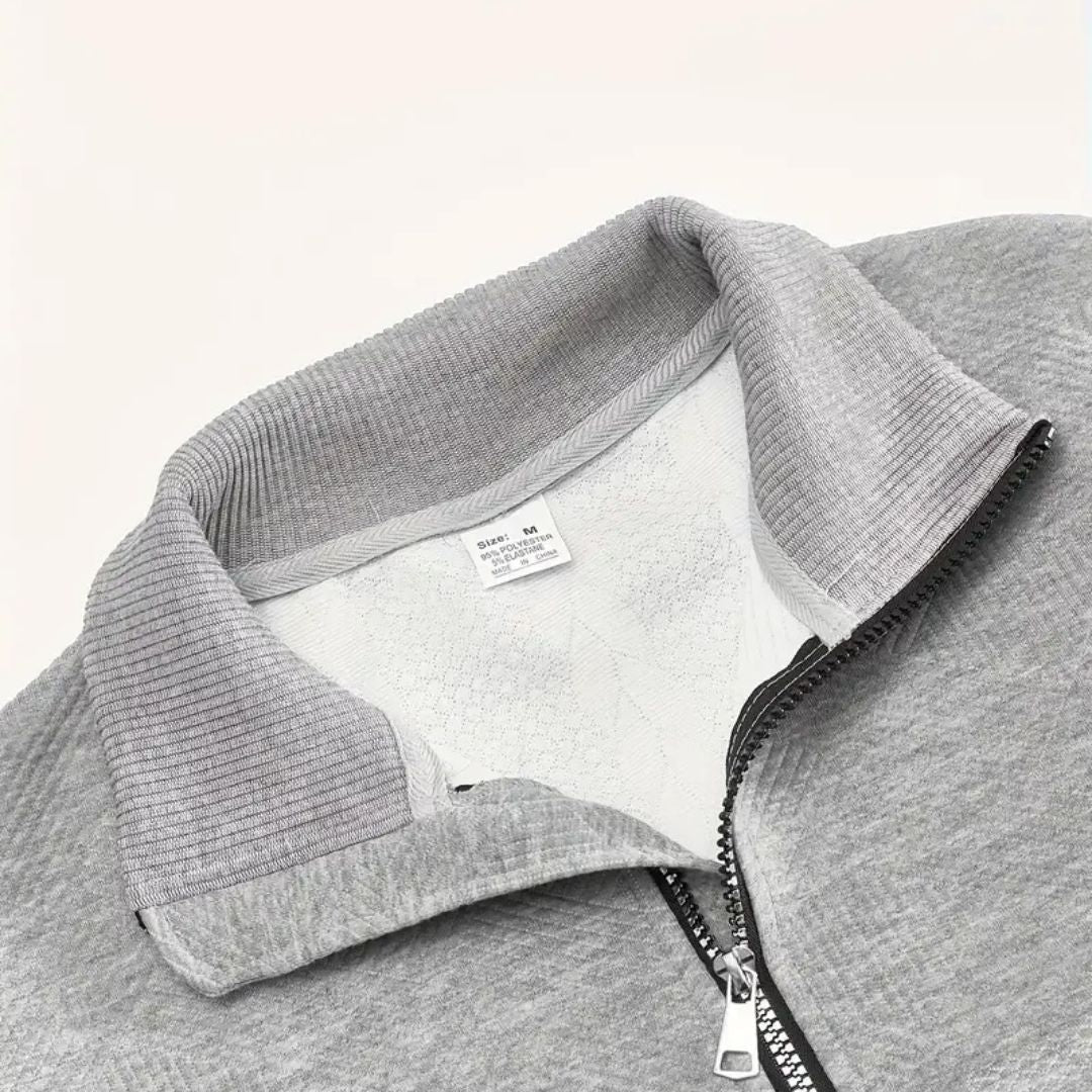 Ethan | Men's Half-Zip Sweater | Cable Knit · PNY