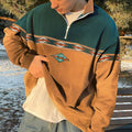 John | Men's Half-Zip Sweatshirt | Aztec Pattern