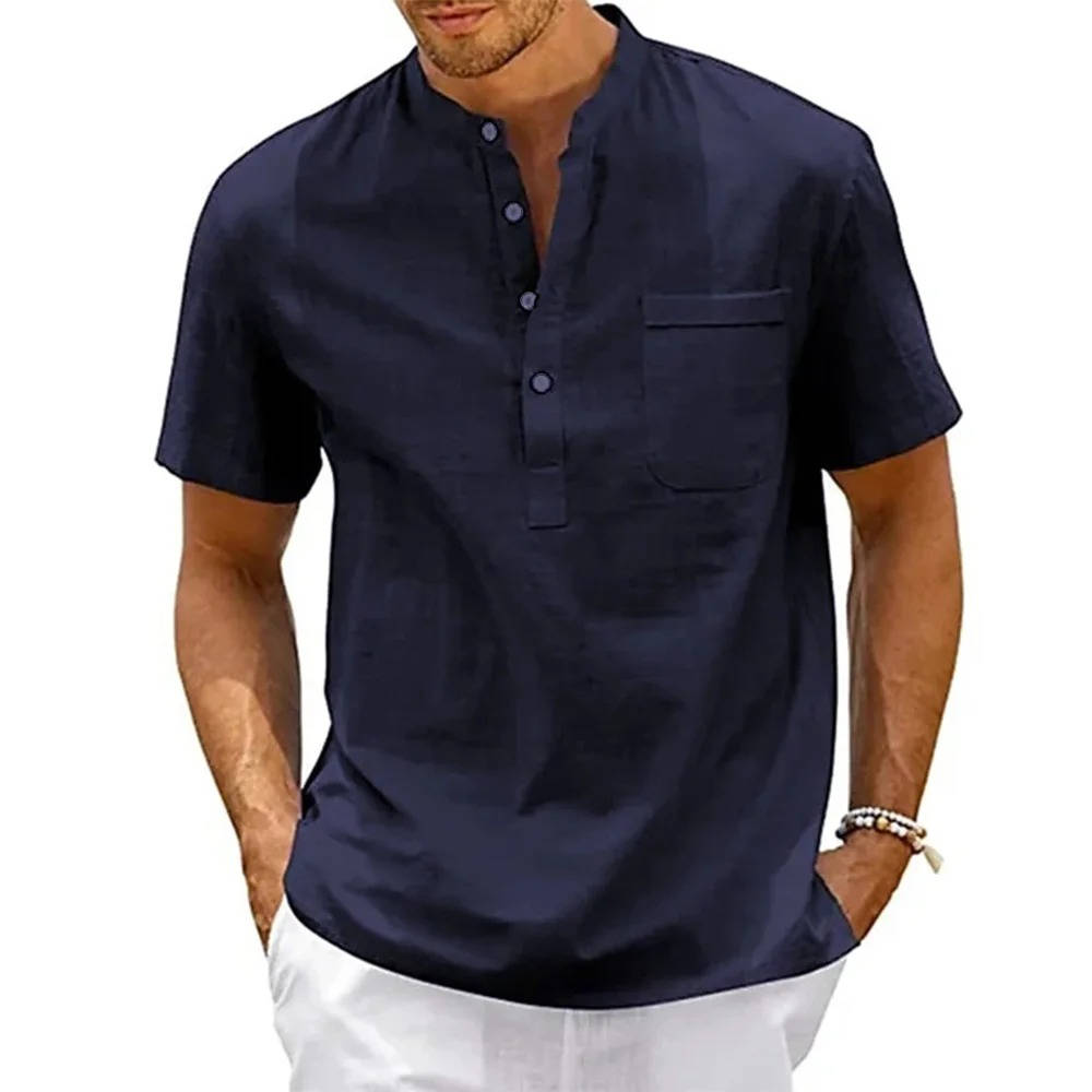Ethan | Men's Henley Shirt | Chest Pocket · PNY