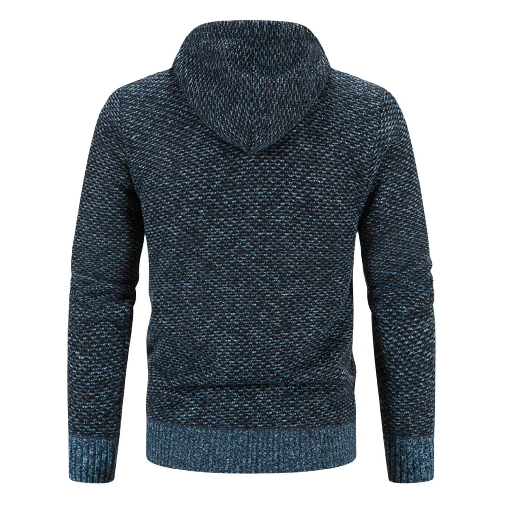 Ethan | Men's Hooded Cardigan | Fleece-Lined · PNY