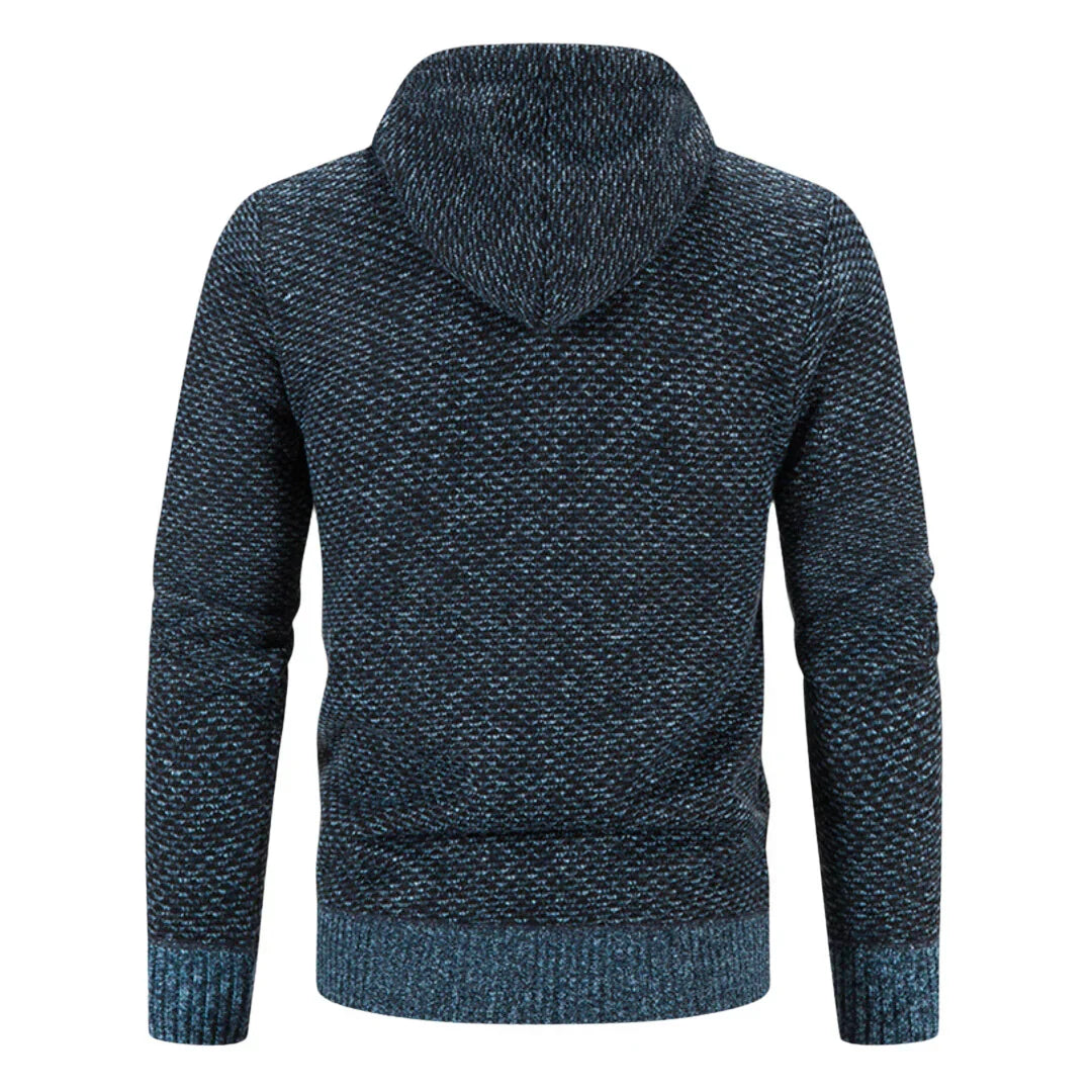 Ethan | Men's Hooded Cardigan | Fleece-Lined · PNY