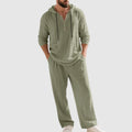 Finley | Men's Hooded Lounge Set | Breathable Linen