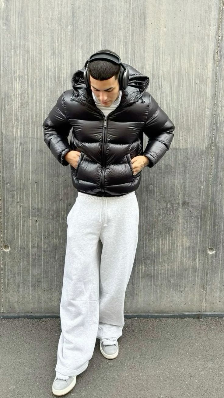 Ethan | Men's Hooded Puffer Jacket | Glossy Finish · PNY