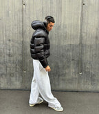 Ethan | Men's Hooded Puffer Jacket | Glossy Finish · PNY
