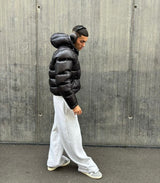 Kenneth | Men's Hooded Puffer Jacket | Glossy Finish