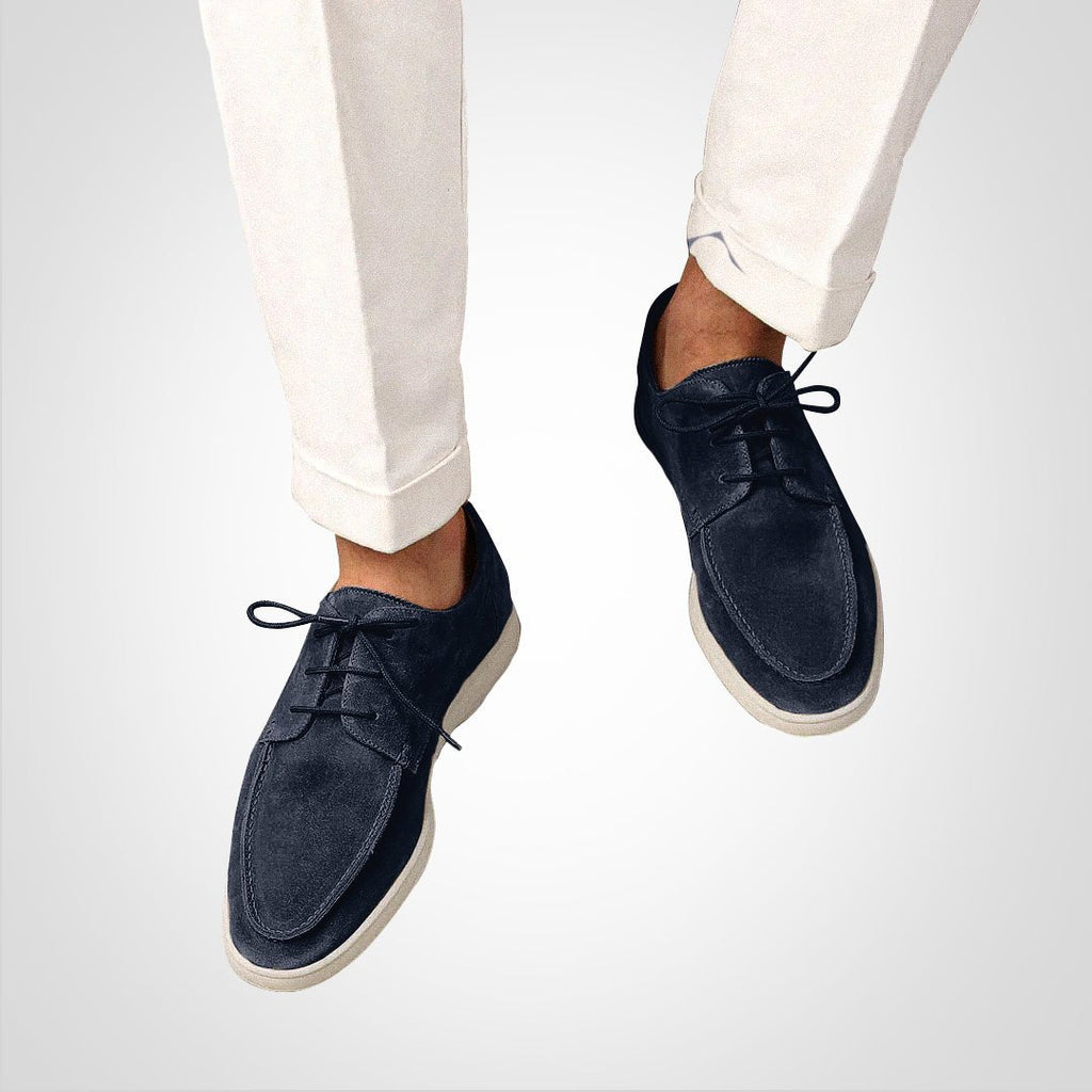 Ethan | Men's Lace-Up Boat Shoes | Suede Finish · PNY