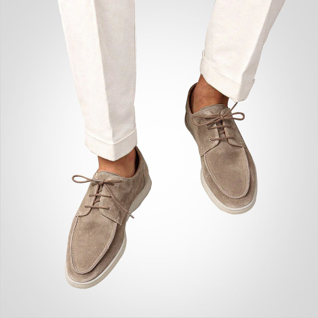 Ethan | Men's Lace-Up Boat Shoes | Suede Finish · PNY