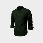 Ethan | Men's Mandarin-Collar Shirt | Button-Front · PNY
