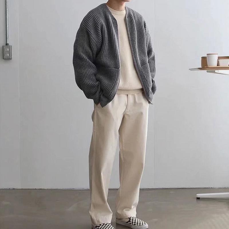 Ethan | Men's Oversized Cardigan | Ribbed Knit · PNY