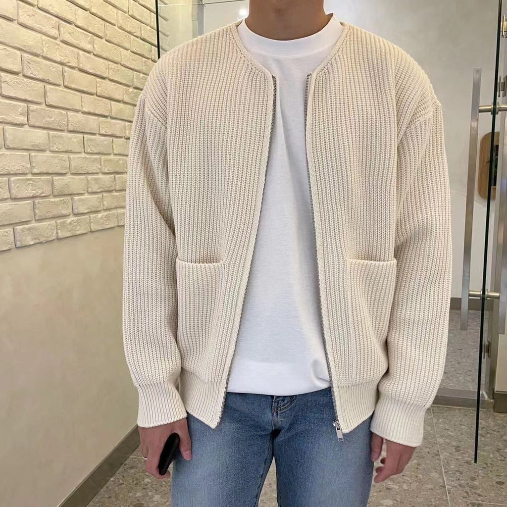 Ethan | Men's Oversized Cardigan | Ribbed Knit · PNY