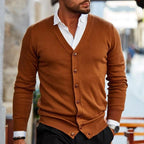 Ethan | Men's V-Neck Cardigan | Button-Up Knit · PNY