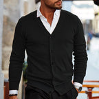 Ethan | Men's V-Neck Cardigan | Button-Up Knit · PNY