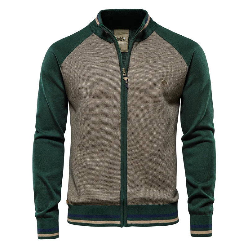 Ethan | Men's Zip-Up Cardigan | Cotton Knit · PNY