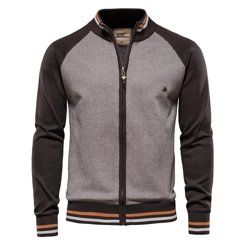 Ethan | Men's Zip-Up Cardigan | Cotton Knit · PNY