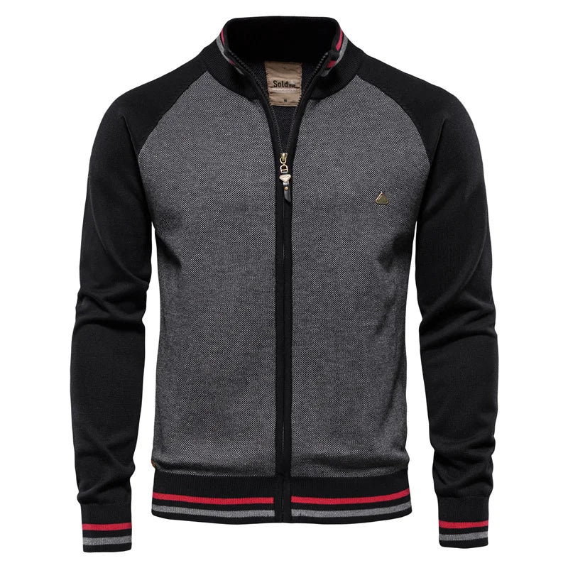 Ethan | Men's Zip-Up Cardigan | Cotton Knit · PNY