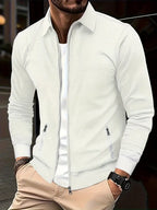 Ethan | Men's Zip-Up Shirt Jacket | Waffle Knit · PNY
