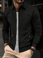 Ethan | Men's Zip-Up Shirt Jacket | Waffle Knit · PNY