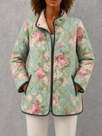 Evelyn | Women's Quilted Jacket | Floral Print · PNY