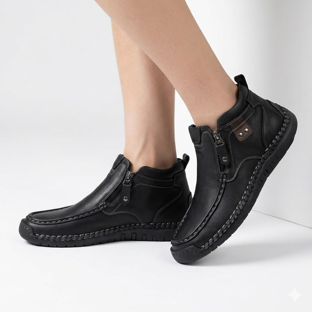 Everett | Men's Zip-Up Boots | Leather · PNY