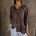 Grace | Women's Oversized Blouse | Button-Up Linen