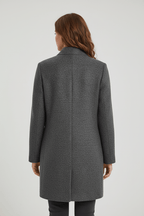 Grace | Women's Stand-Collar Coat | Button Front · PNY