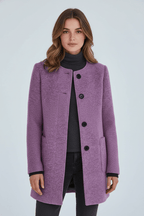 Grace | Women's Stand-Collar Coat | Button Front · PNY