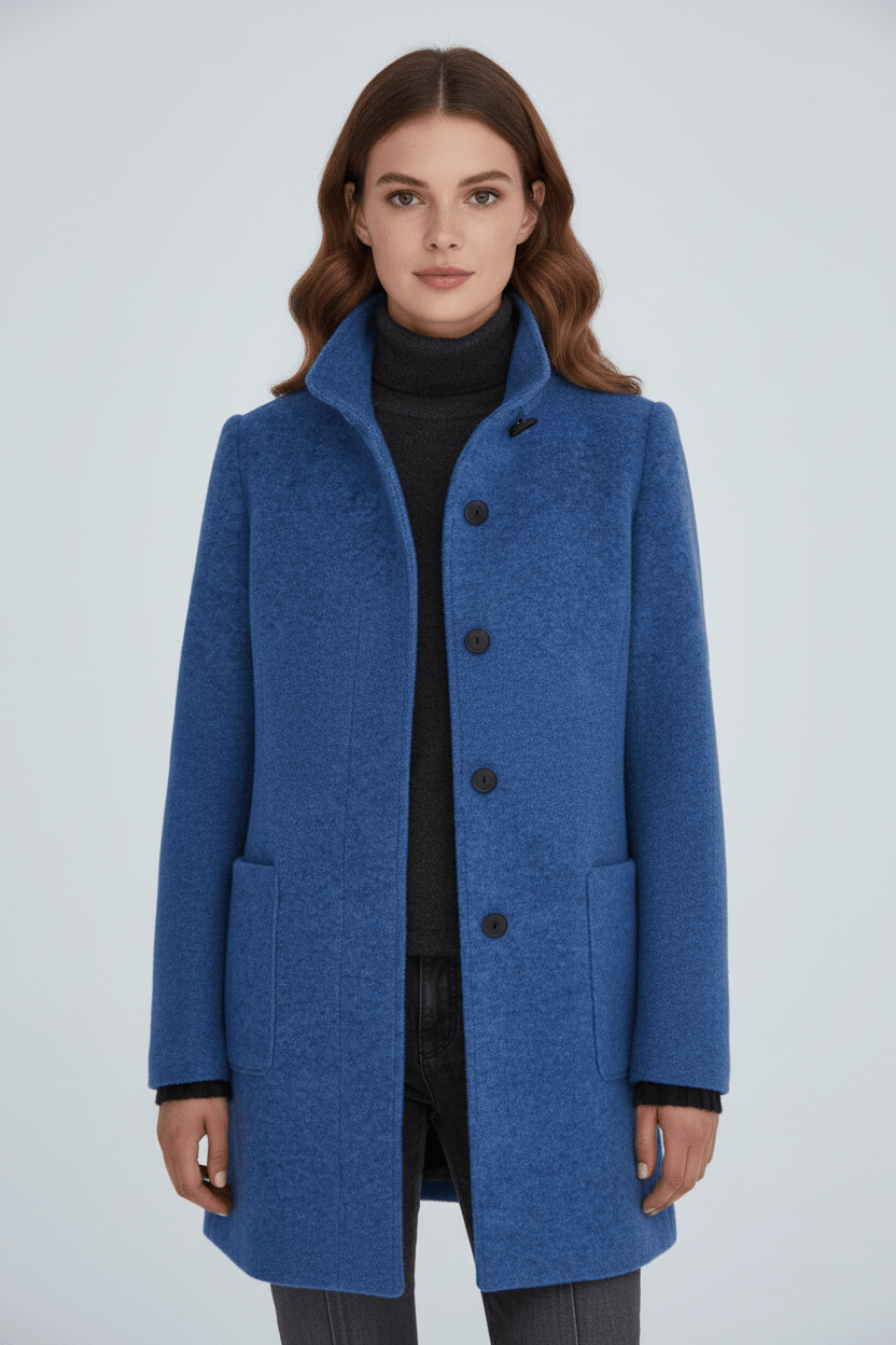 Grace | Women's Stand-Collar Coat | Button Front · PNY