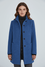 Grace | Women's Stand-Collar Coat | Button Front · PNY