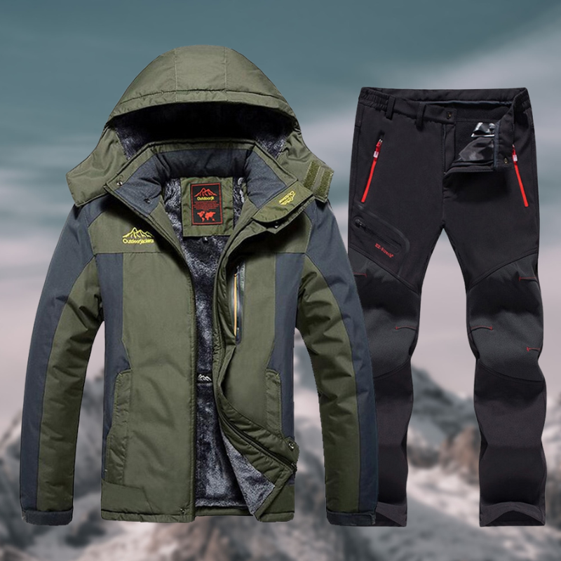 Grant | Men's Hooded Ski Set | Fleece-Lined Waterproof · PNY