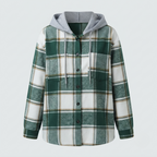 Hailey | Women's Hooded Shacket | Plaid Flannel · PNY