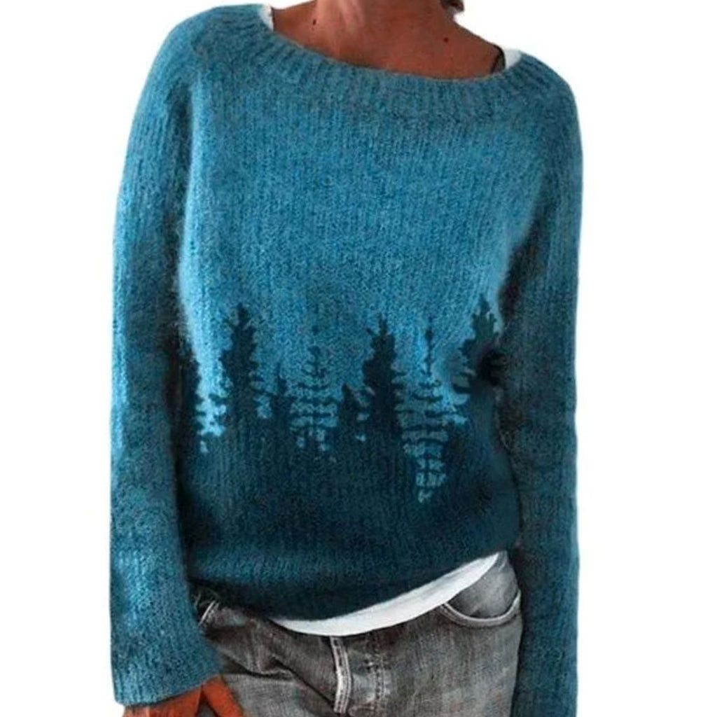 Hannah | Women's Crewneck Sweater | Fair Isle · PNY